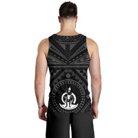 Vanuatu Men's Tank Top - Vanuatu Seal With Polynesian Tattoo Style - Polynesian Pride