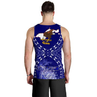 American Samoa Polynesian Men's Tank Top - American Samoa Flag with Polynesian Tattoo - Polynesian Pride