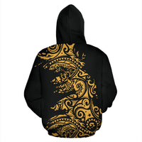 Hoodie Polynesian Tattoo Gold - Polynesian Pride
