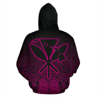 Hawaii Kanaka Polynesian Hoodie Pink Neon Style - Polynesian Pride