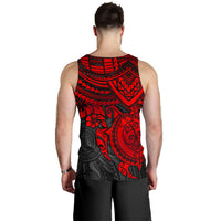 Polynesian Tank Top (Men) - Polynesian Red Turtle - Polynesian Pride