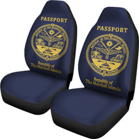 Marshall Islands Car Seat Covers - Passport Rupublic Of The Marshall Islands - Polynesian Pride