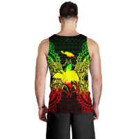 Papua New Giunea Polynesian Men Tank Top Map Reggae - Polynesian Pride