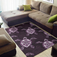 Purple Turtle Area Rug - Polynesian Pride