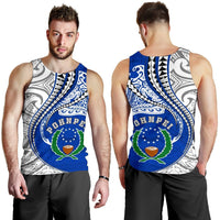 Pohnpei Men's Tank Top Kanaloa Tatau - Polynesian Pride