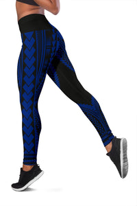 Hawaii Polyneisan Blue Color Special Tribal Women's Leggings - Polynesian Pride