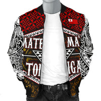Mate Ma'a Tonga Men's Bomber Jacket - Polynesian Pride