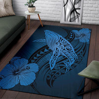 Hawaii Polynesia Whale Hibiscus - Pastel Blue - Polynesian Pride