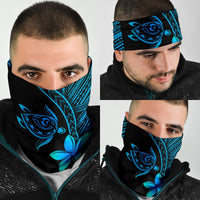 Hawaiian Polynesian Turtle Plumeria Blue Bandana 3 - Pack - Polynesian Pride