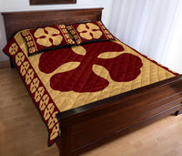 Hawaiian Quilt Pattern Pearl Quilt Bed Set - Polynesian Pride