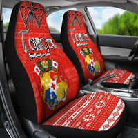 Tonga Car Seat Covers - Tonga Coat Of Arms Tribal - K4 - Polynesian Pride