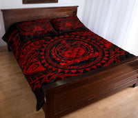 Samoa Polynesian Quilt Bed Set - Samoa Red Seal - Polynesian Pride