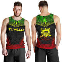 Tuvalu Men's Tank Top - Polynesian Chief Reggae Version - Polynesian Pride