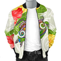Polynesian Hawaii Men's Bomber Jacket Turtle Colorful - Polynesian Pride