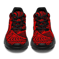 Polynesian Hawaiian Style Tribal Tattoo Red Chunky Sneakers - Polynesian Pride