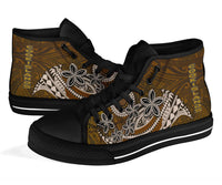 Cook Islands High Top Shoes - Polynesian Boar Tusk - Polynesian Pride
