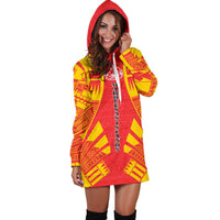 Marquesas Islands Hoodie Dress - Polynesian Tattoo Flag - Polynesian Pride