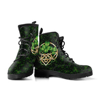 Ireland Celtic Leather Boots - Happy St. Patricks Day Boots 1 - Polynesian Pride
