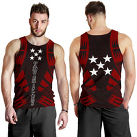 Gambier Islands Men Tank Top - Polynesian Tattoo Red - Polynesian Pride