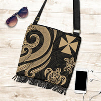 Wallis and Futuna Boho Handbag - Gold Tentacle Turtle - Polynesian Pride