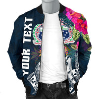 Samoa Custom Personalised Men's Bomber Jacket - Summer Vibes - Polynesian Pride