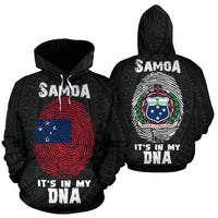 Samoa Is Hoodie Samoa Flag Coat of Arms IS In My DNA Unisex Black - Polynesian Pride