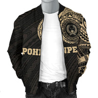 Pohnpei Micronesia Tattoo Men's Bomber Jacket - Polynesian Pride