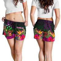 Kosrae Women's Shorts - Summer Hibiscus - Polynesian Pride