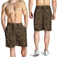 Polynesian Lauhala Mix Gold Men's Short - Polynesian Pride