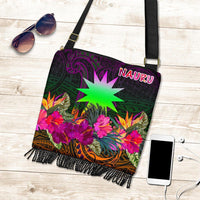 Nauru Crossbody Boho Handbag - Summer Hibiscus One Style One Size Reggae - Polynesian Pride
