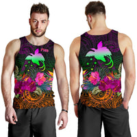 Papua New Guinea Men's Tank Top - Summer Hibiscus - Polynesian Pride