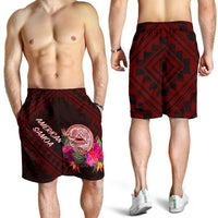 American Samoa Men's Short - Coat Of Arm With Polynesian Patterns - Polynesian Pride