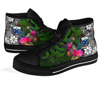Samoa High Top Shoes - Turtle Plumeria Banana Leaf - Polynesian Pride