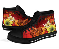 Samoa High Top Shoes - Tribal Tuna Fish - Polynesian Pride