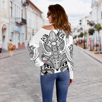 Fiji Active - Special Off Shoulder Sweater A7 - Polynesian Pride