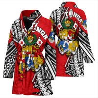 Tonga Rugby Women Bath Robe Polynesian Style Pinwheel - Polynesian Pride