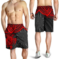 Polynesian Shorts (Men) - Polynesian Red Turtle - Polynesian Pride