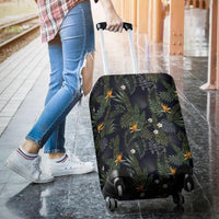 Tropical Leaves And Flowers In The Night Style Luggage Cover - Polynesian Pride