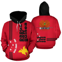 Papua New Guinea Hoodie Papua New Guinea Flag Coat of Arms Since 1949 Unisex White - Polynesian Pride