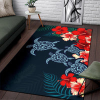 Hibiscus And Turtle Skillful Area Rug AH - Polynesian Pride