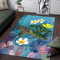 Hawaii Turtle Sea Cotral Polynesian Rug - Polynesian Pride