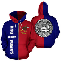 American Samoa Is In My Dna Zip up Hoodie - Polynesian Pride