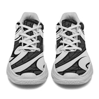 Polynesian Maori Ethnic Ornament Gray Chunky Sneakers - Polynesian Pride