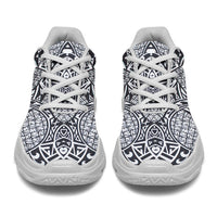Polynesian Lauhala Mix White Chunky Sneakers - Polynesian Pride