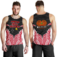 Papua New Guinea Premium Tank Top A7 Black and Red - Polynesian Pride