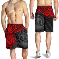 Vanuatu Polynesian Shorts (Men) - Red Turtle RED - Polynesian Pride