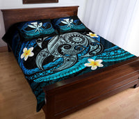 Hawaii Turtle Plumeria Polynesian Quilt Bed Set - Mela Style - Polynesian Pride
