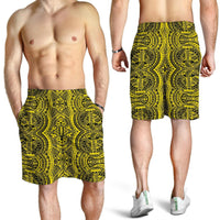 Polynesian Symmetry Yellow Men's Short - Polynesian Pride
