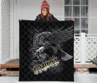 American Samoa Polynesian Eagle Premium Quilt - American Samoa Seal - Polynesian Pride
