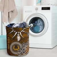 Pohnpei Custom Personalised Laundry Baskets - Polynesian Boar Tusk - Polynesian Pride